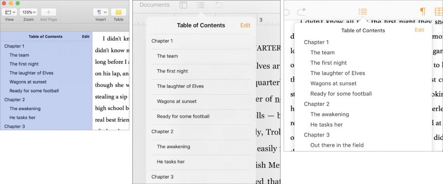 insert dotted line in word for table of contents mac